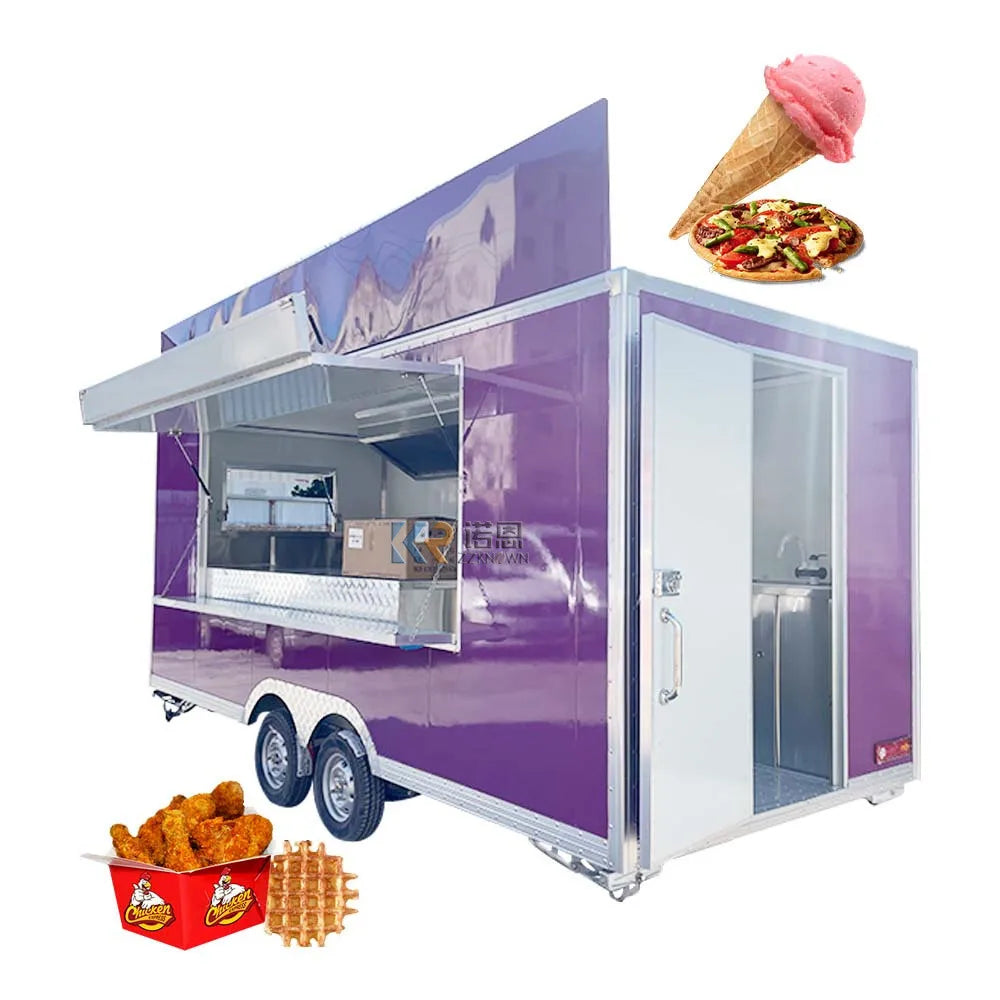 2023 Ce Approved Mobile Coffee Vending Van Truck Customized Ice Cream Food Trailer Cart For Sale Europe