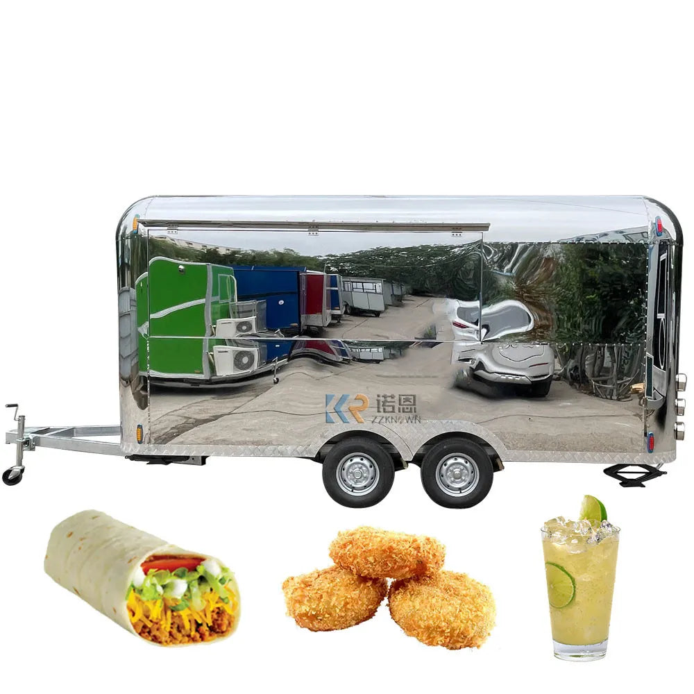 Mobile Fast Food Trailer Mobile Kitchen Pizza Coffee Cart Coffee Cart Food Truck For Sale