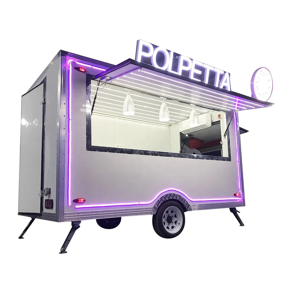 China Made Mobile Fast Food Caravan Food Concession Trailer Design