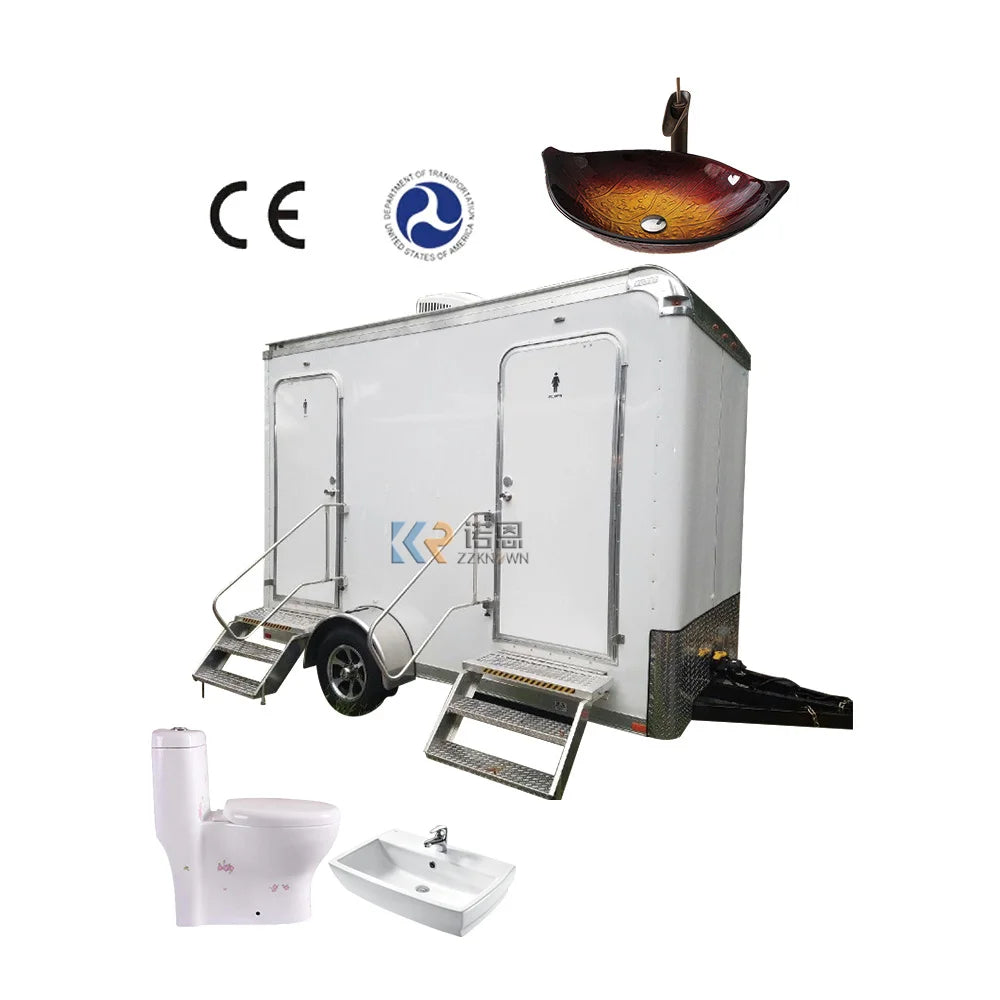 2023 Saint Lucia Rental Portable Toilet Handicap Toilet Restroom Trailers Public Movable Toilet Trailer