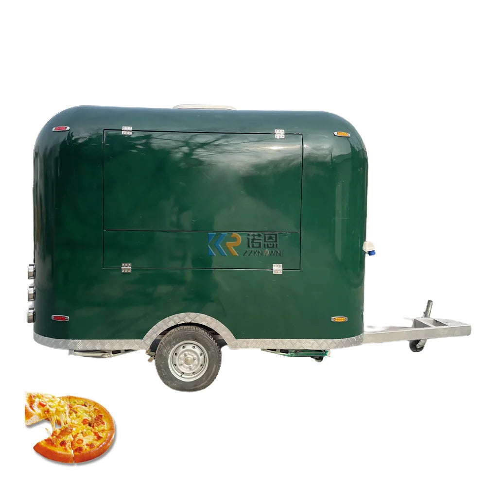 Street Mobile Fast Food Truck Food Trailer Coffee Van Beer Bar Stainless Steel Food Truck For Europe