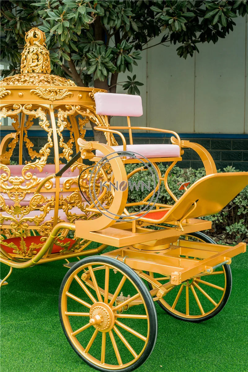 2022 Princess Pumpkin Horse Carriage Attraction Sightseeing Horse Cart Royal Wedding Carriage for Sale