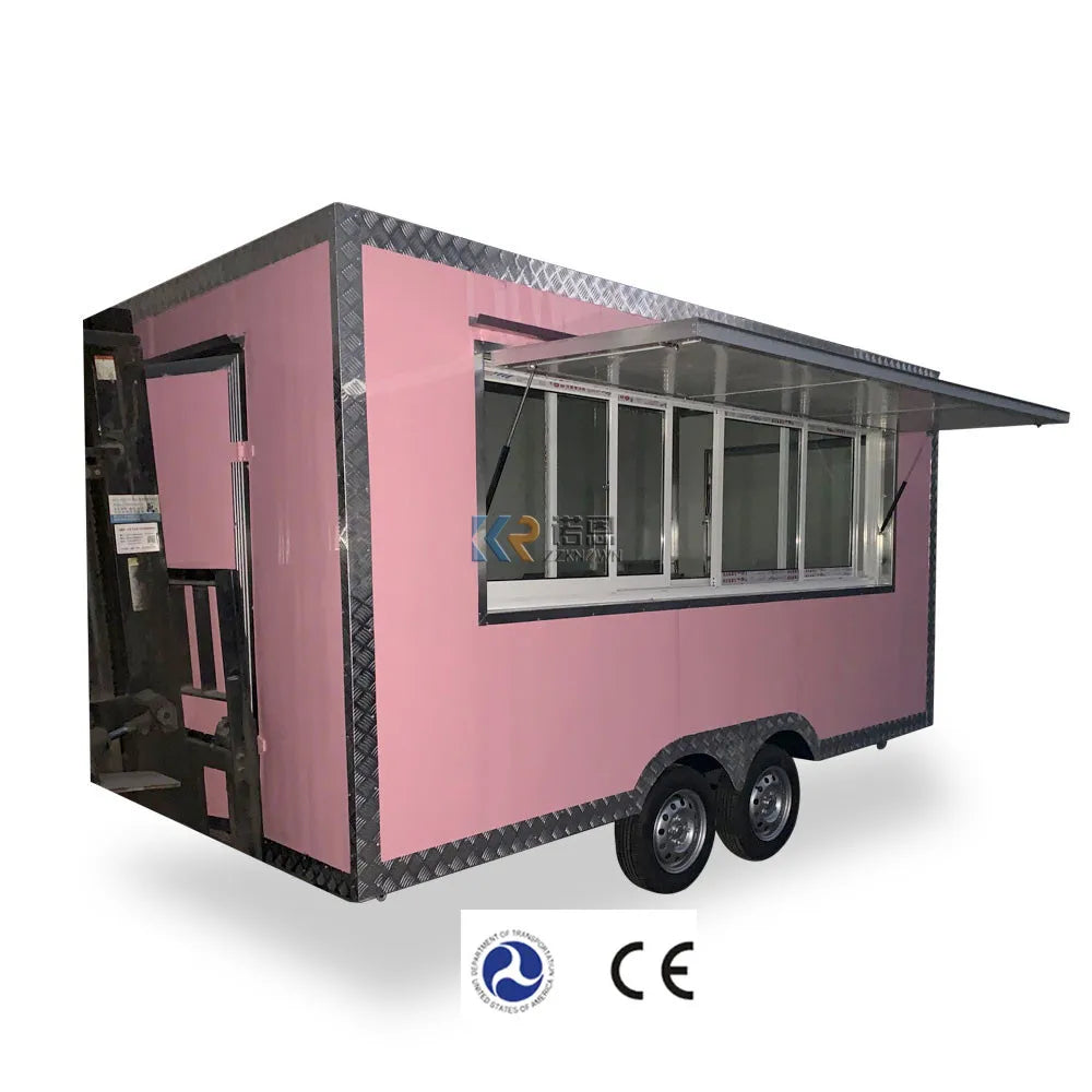 2023  Food Trailers From China Trailer Pizza Seafood Truck Big Food Trailer with Full Kitchen Equipments