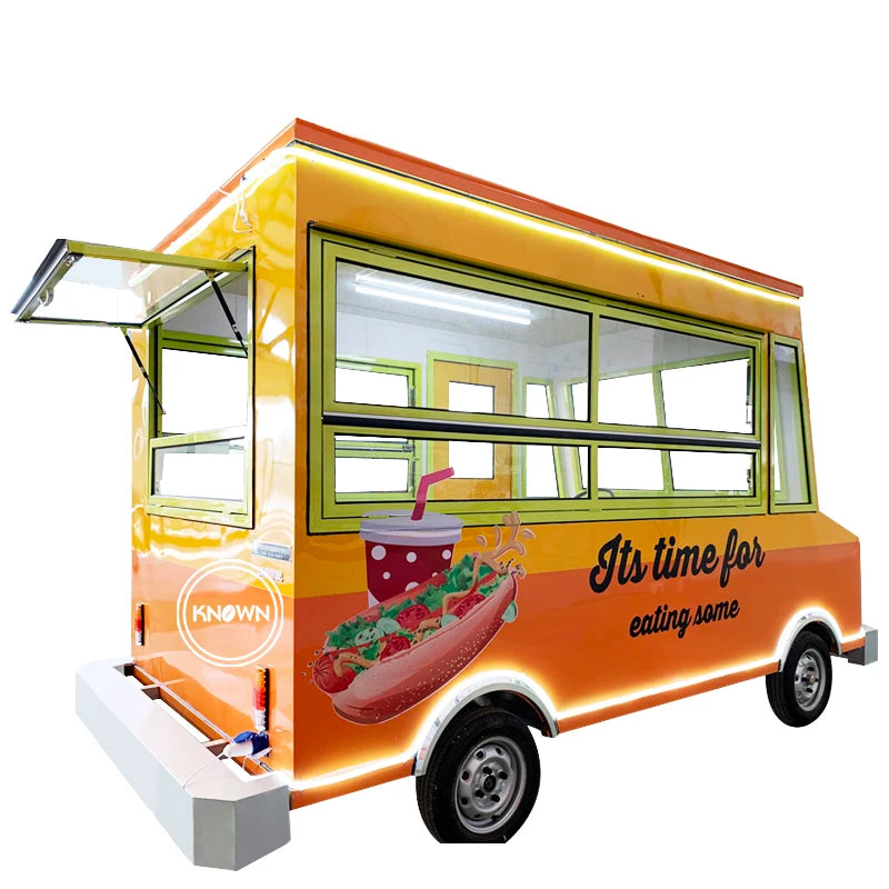 OEM Wholesale Price Cater Ice Cream Mobile Food Trucks For Sale Europe Used Fast Food Truck Trailer Food Cart