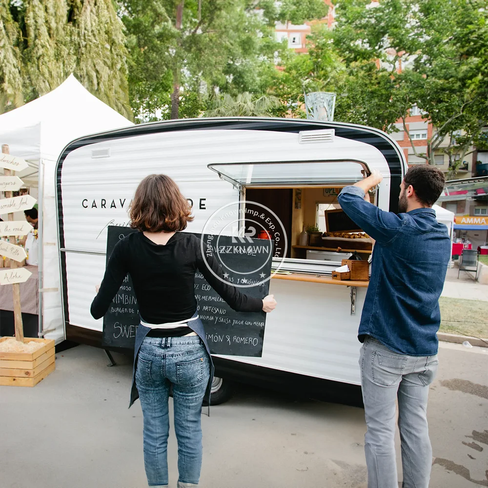 2024 Mobile Food Trailer Outdoor Mobile Food Trailer For Sale Hot Dog Food Cart With DOT VIN