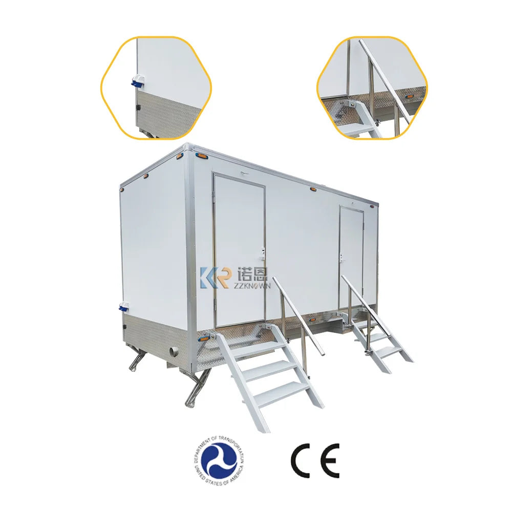 DOT Portable Shower Trailer Restroom Portable Toilet Trailer For Sale Portable Restroom Toilet