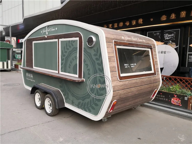 2023 Street Food Trailer Mobile Kitchen Coffee Cart Fast Ice Cream Trucks Supplies for Sale with CE Certified