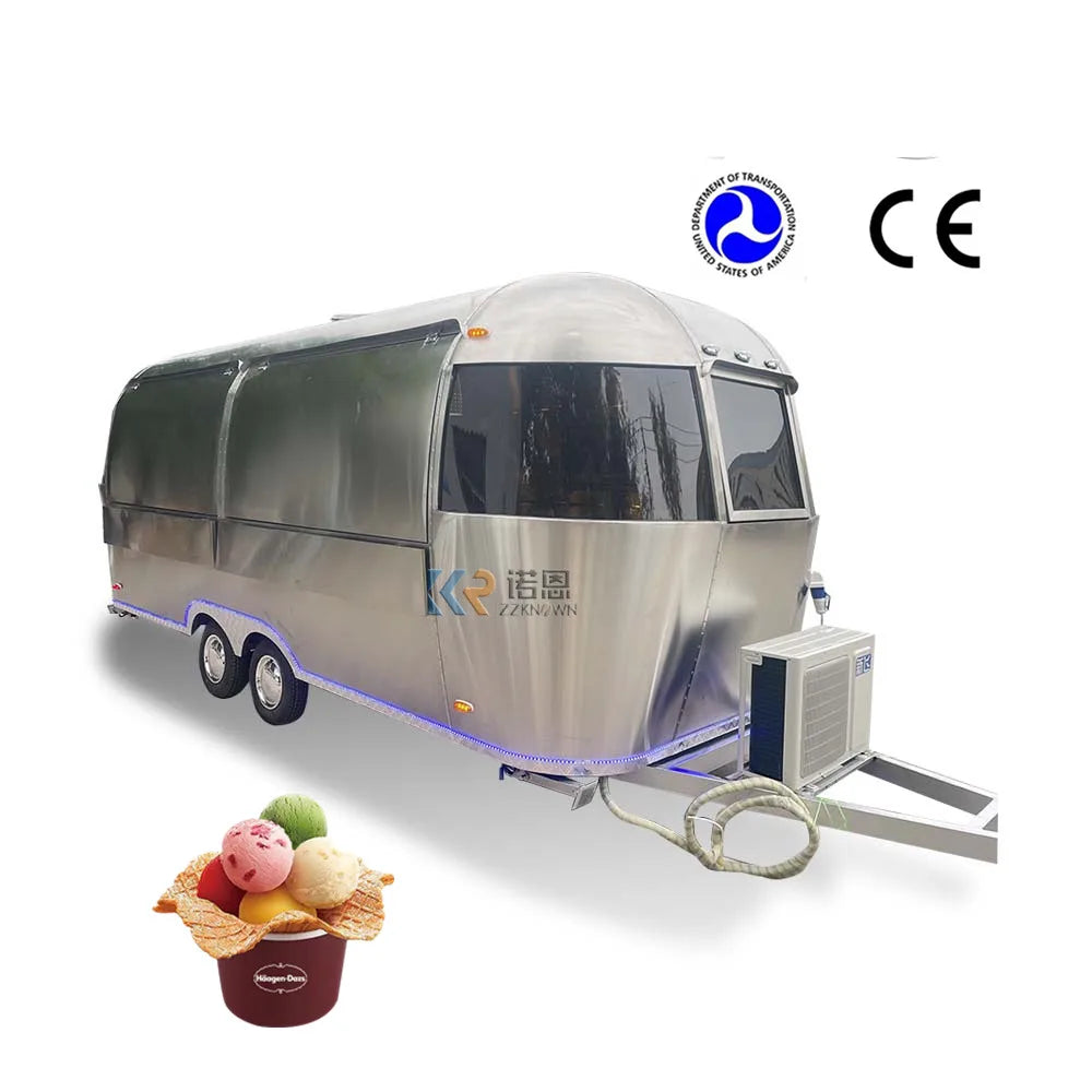 Mobile Food Trailer Cart Bus Ice Truck American Standard Food Trailer With DOT Coffee Airstream Food Trailer