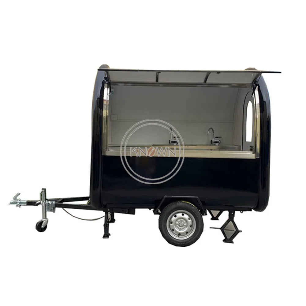 Multi Color 220B Mobile Food Trailer with Traction Frame Coffee Truck Mobile Kitchen Bubble Tea Ice Cream Snack Cart for Sale