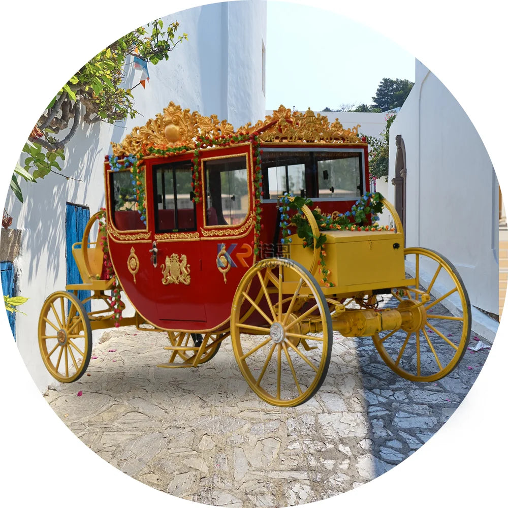 Tourisme européen William Prince Electric Carriage Mariage Electric New Sightseeing Horse Carriage