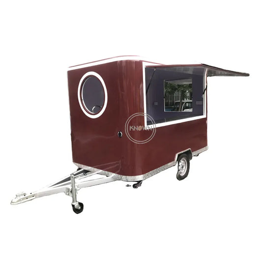 OEM 2.8M Length Mobile Street Food Trailer Fast Hot Dog Truck with Kitchen Cooking Equipment Shipment By Sea