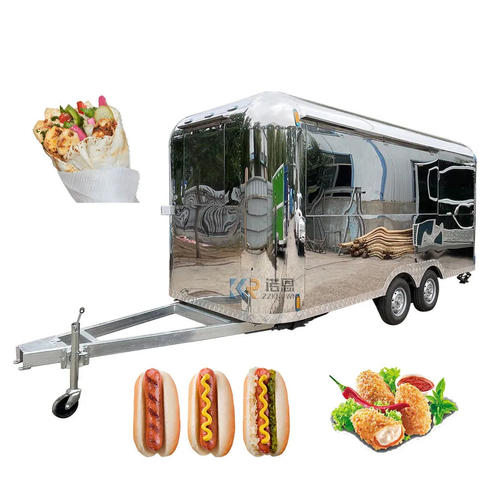 Mobile Fast Food Trailer Mobile Kitchen Pizza Coffee Cart Coffee Cart Food Truck For Sale