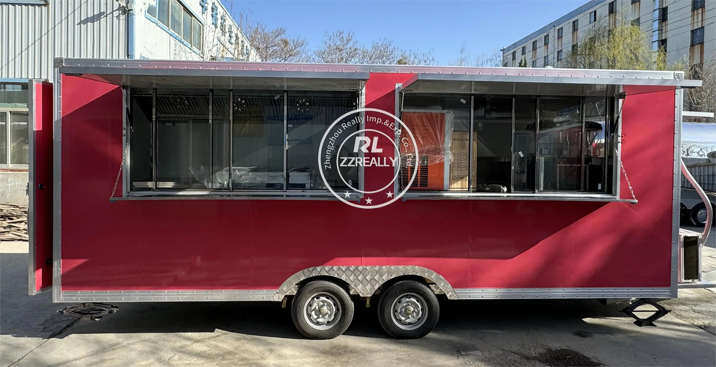 Remorque de nourriture fermée pour camion-restaurant, cuisine mobile avec camion-restaurant en acier galvanisé à vendre aux États-Unis, remorque de nourriture en Australie