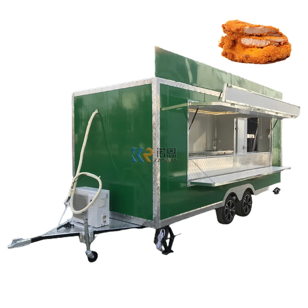 2023 Stainless Steel Food Trailer Trucks Mobile Carts Truck Usa Fully Equipped USA Standards Food Trailers