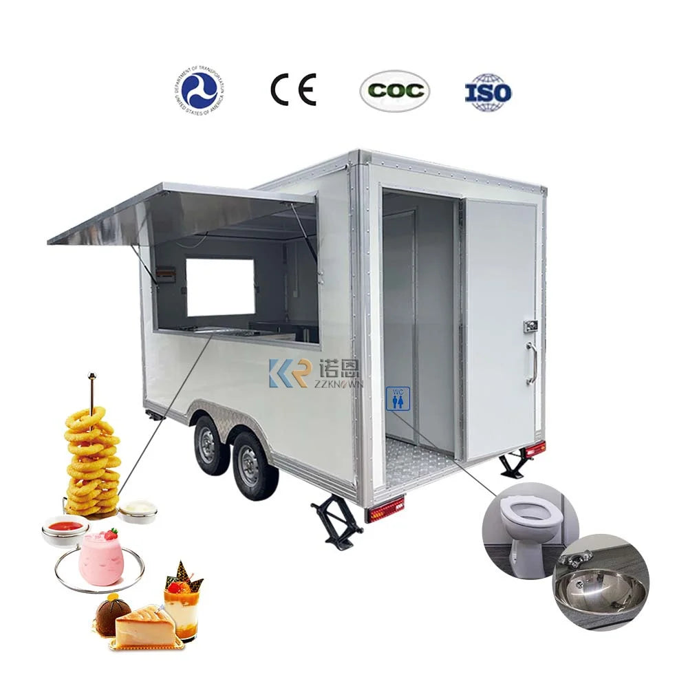 Outdoor Mobile Hot Dog Fast Food Truck Food Trailers United States Standards Food Vending Cart Cooking Kiosk For Sale In China