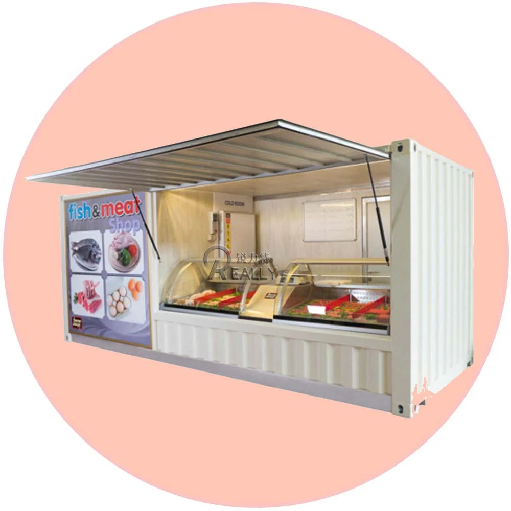 Prefabricated Shipping Container Restaurant Fast Food Bar Counter Design And Kitchen Equipment From China