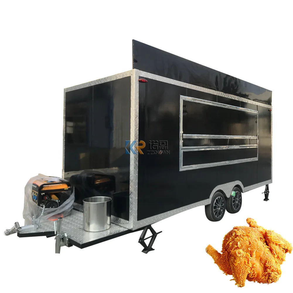 Customized Fast Food Trailer for Sale Mobile Kitchen Snack Vending Truck with CE Certification Hot Dog Catering Kiosk