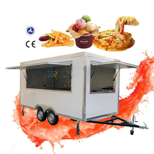 Fast Food Truck Trailer for Sale USA Mobile Food Cart Fully Equipped Equipment Food Truck Suppliers