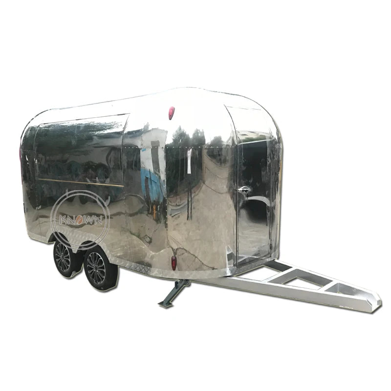 OEM Airstream Food Trailer Street Food Truck Snack Breakfast Vending Kiosk Mobile Coffee Catering Van Cart