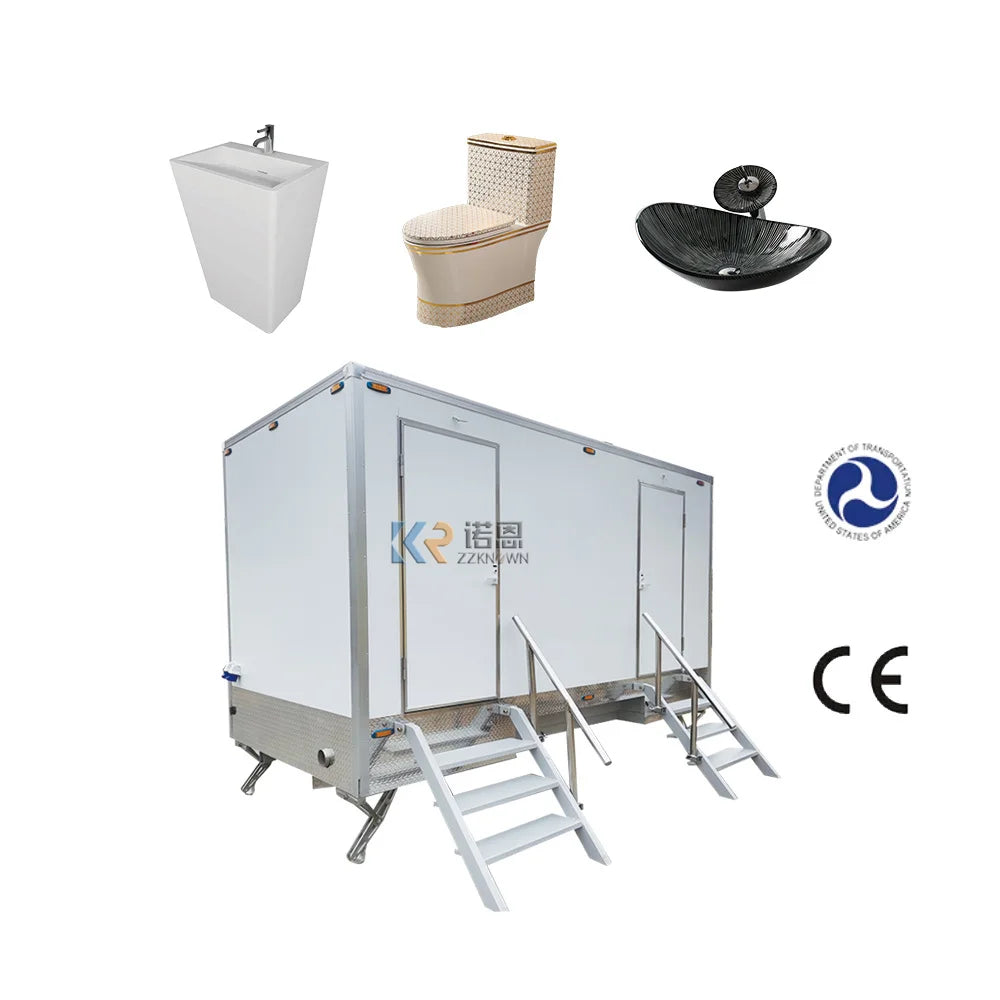 DOT Portable Shower Trailer Restroom Portable Toilet Trailer For Sale Portable Restroom Toilet