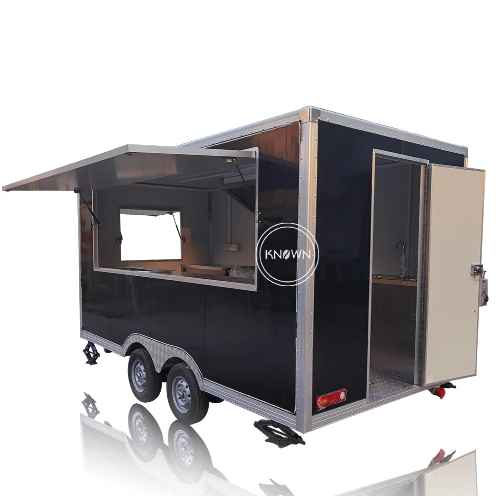 Pizza Deep Fryer Fast Food Dining Park Truck for Selling Tacos Hamburgers Pancakes Waffle Sandwiches