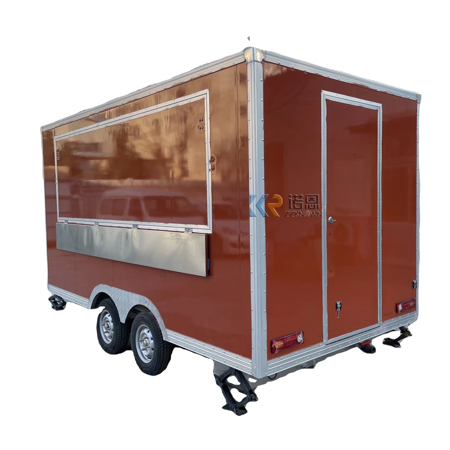 CE Double Service Pizza Coffee Selling  Food Trailer Street Coffee Fast Food Truck Mobile Ice Cream Vending Kiosk Food Cart