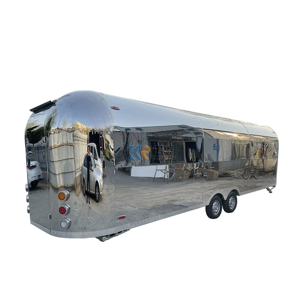 Outdoor Mobile Food Trailer Street Mobile Food Cart China Factory Mobile Food Truck For Sale Cone Pizza Trailer