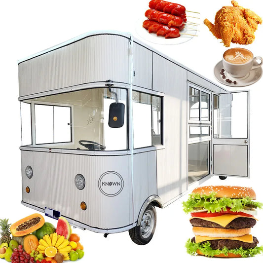 OEM New Street Food Truck Mobile Fast Hot dog Vending Car Customized Ice cream Hamburger Food Van Kiosks