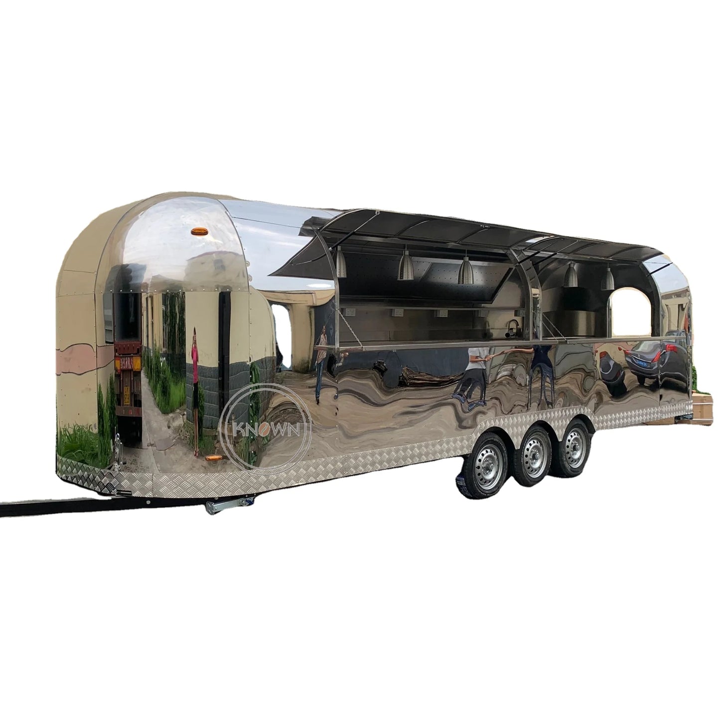 OEM Multi-functional Air Stream Food Trailer for Sale Pizza Hamburger Commercial Food Truck  Mobile Coffee Cart