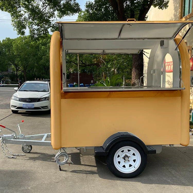 Kiosco de comida rápida Big Windows Hamburguesas Camión de comida Carritos de comida móviles en venta