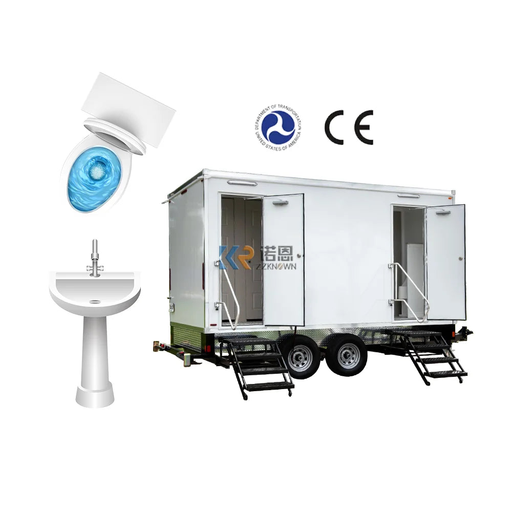 2023 Luxury Toilets Outdoor Custom Prefab Mobile Restroom Bathroom Trailer Truck With Shower