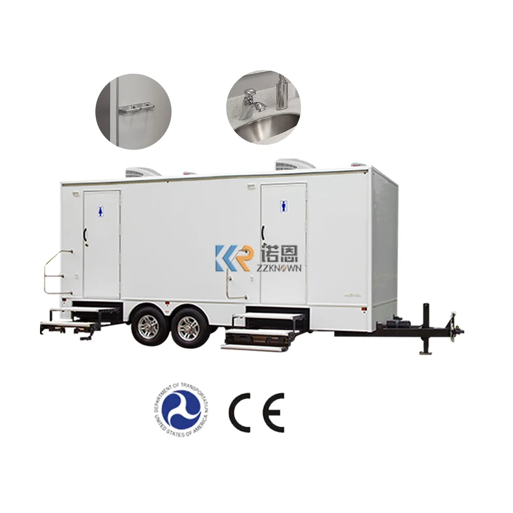 2023 Outdoor Public Portable Mobile Toilet Restroom On Site Trailers Restroom Trailer With Shower