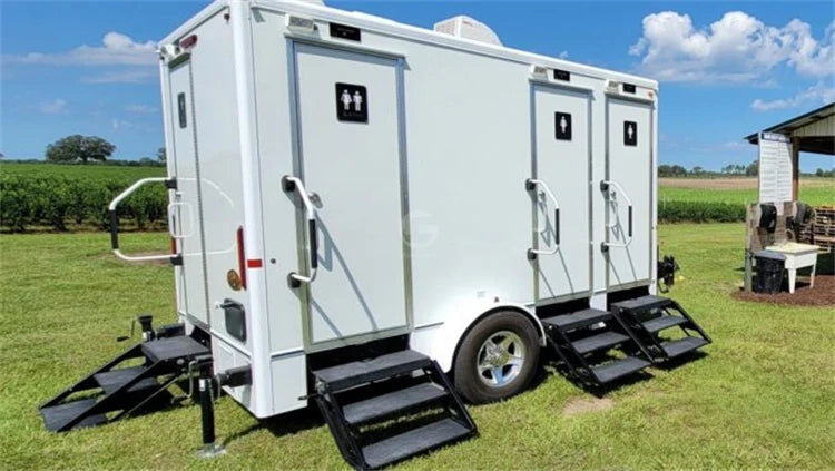 Cheap Custom Mobile Toilet Mobile Portable Toilet Trailer Luxury Portable Bathroom Trailer