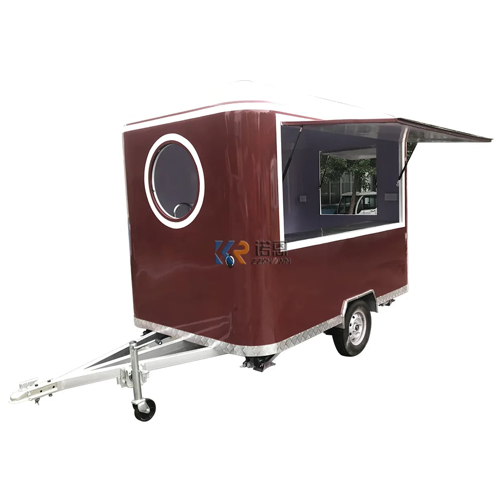 Factory Directly Supply Food Cart Kitchen Trailer Outdoor Custom Fully Equipped Coffee Fast Food Trailer