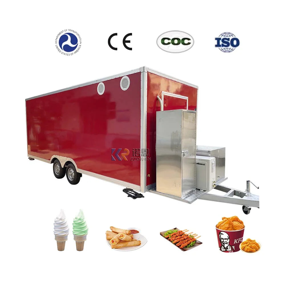 Mobile Uk Compatible Food Trailer  Shopping Bag for Carts Mobile French Fries Food Cart Frozen Food Truck