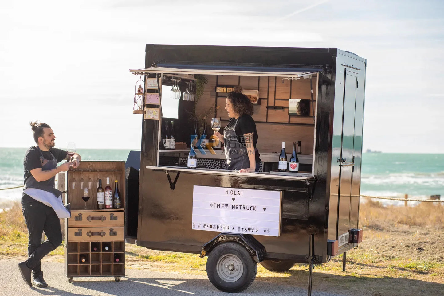 Remolques de comida para catering Camión de tacos totalmente equipado Cocina móvil Carrito de pizza y café Remolques para barbacoa Furgoneta móvil económica