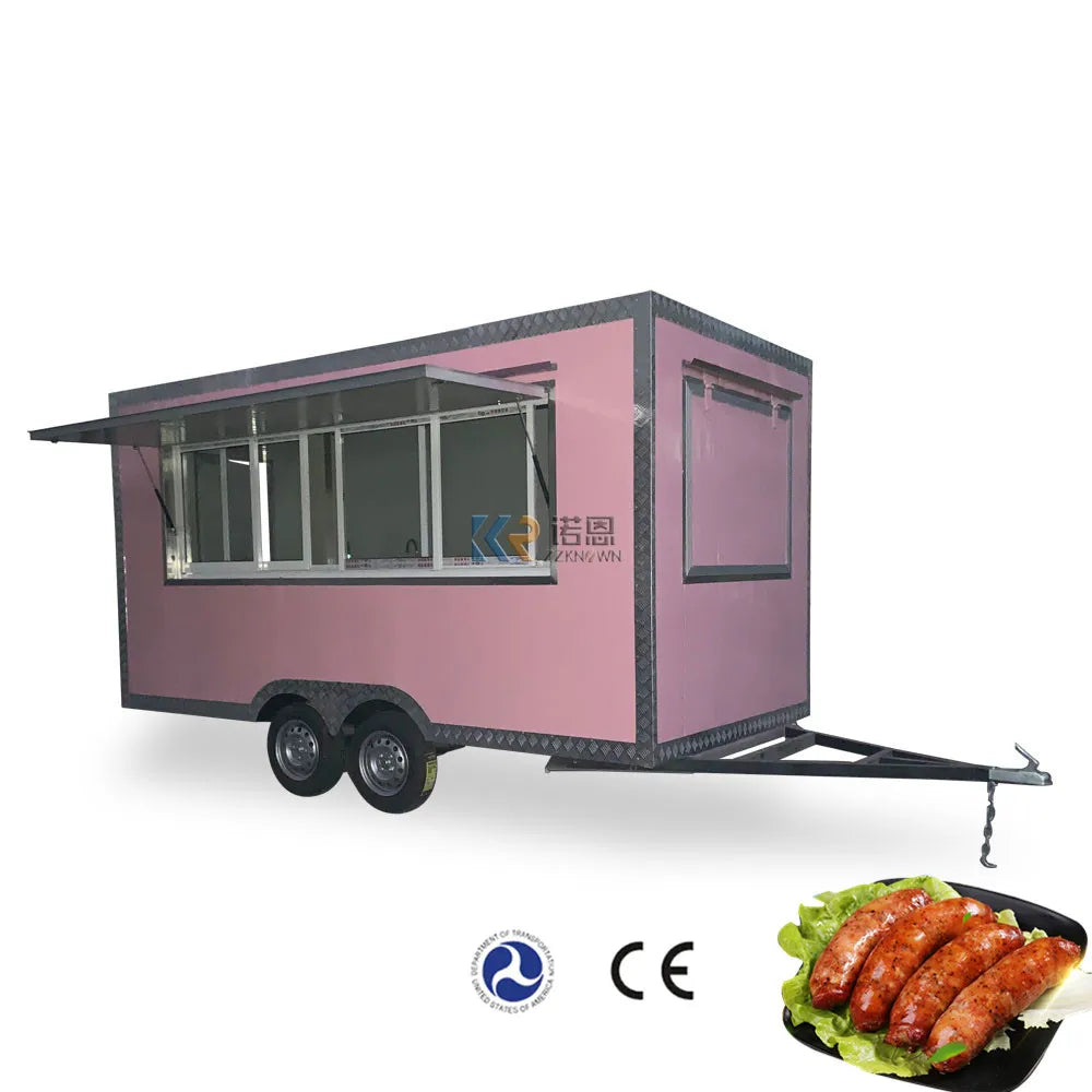 2023 Retail Food Cart  Retro Carts Trailer Australian Standard Uk Food Trailer with Full Kitchen Equipments