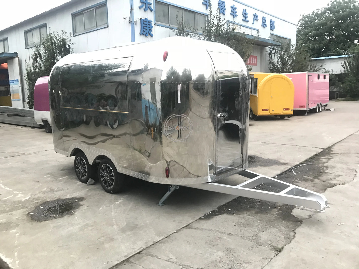 Remolque de comida Airstream de gran venta con certificado DOT CE, carrito de comida rápida móvil, camión de comida totalmente equipado a la venta en EE. UU.