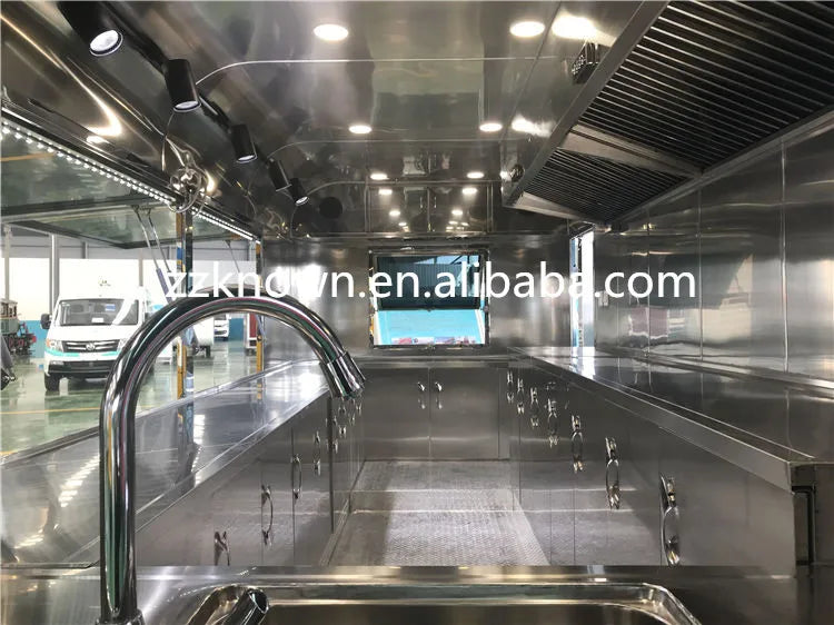 2023 Hotdog food cart truck 304 stainless steel  food truck ice cream cart food truck equipment