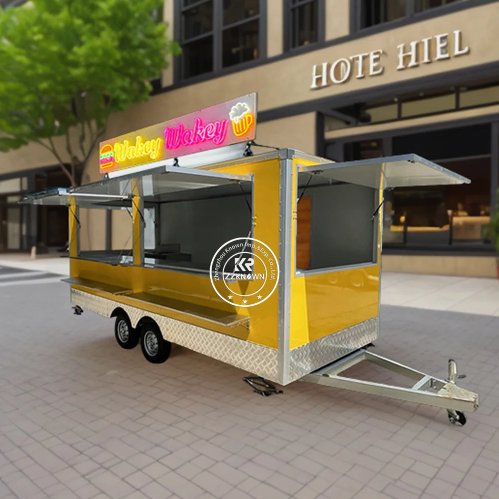 Precio 2024 Fabricante filipino Diseño Venta rápida de venta Carrito de comida Camión de comida móvil Cocina móvil Remolques de comida para barbacoa con hot dogs