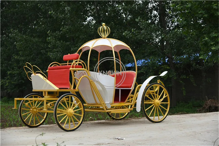 OEM Royal Cinderella Christmas Pumpkin Horse Wedding Carriage Rickshaw Europe Style