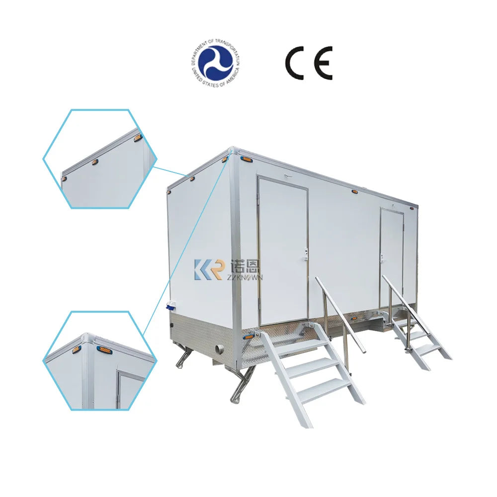 DOT Portable Shower Trailer Restroom Portable Toilet Trailer For Sale Portable Restroom Toilet