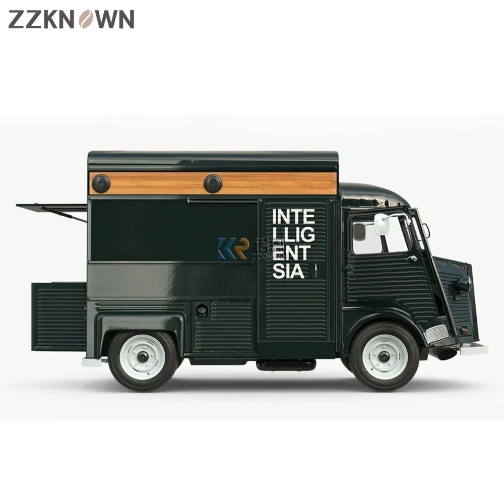 Custom Electric Fast Food Cart Hot Dog Mobile Truck Outdoor Ice Cream Coffee Street Dining Car Kiosk Kitchen