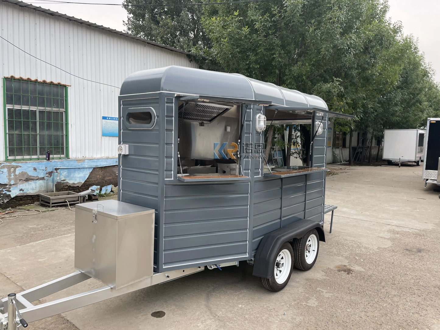 2023 OEM US Standard Mobile Kitchen Food Trailer Fully Equipped 10 Ft Food Carts Ice Cream Outdoor Food Trailers For Sale