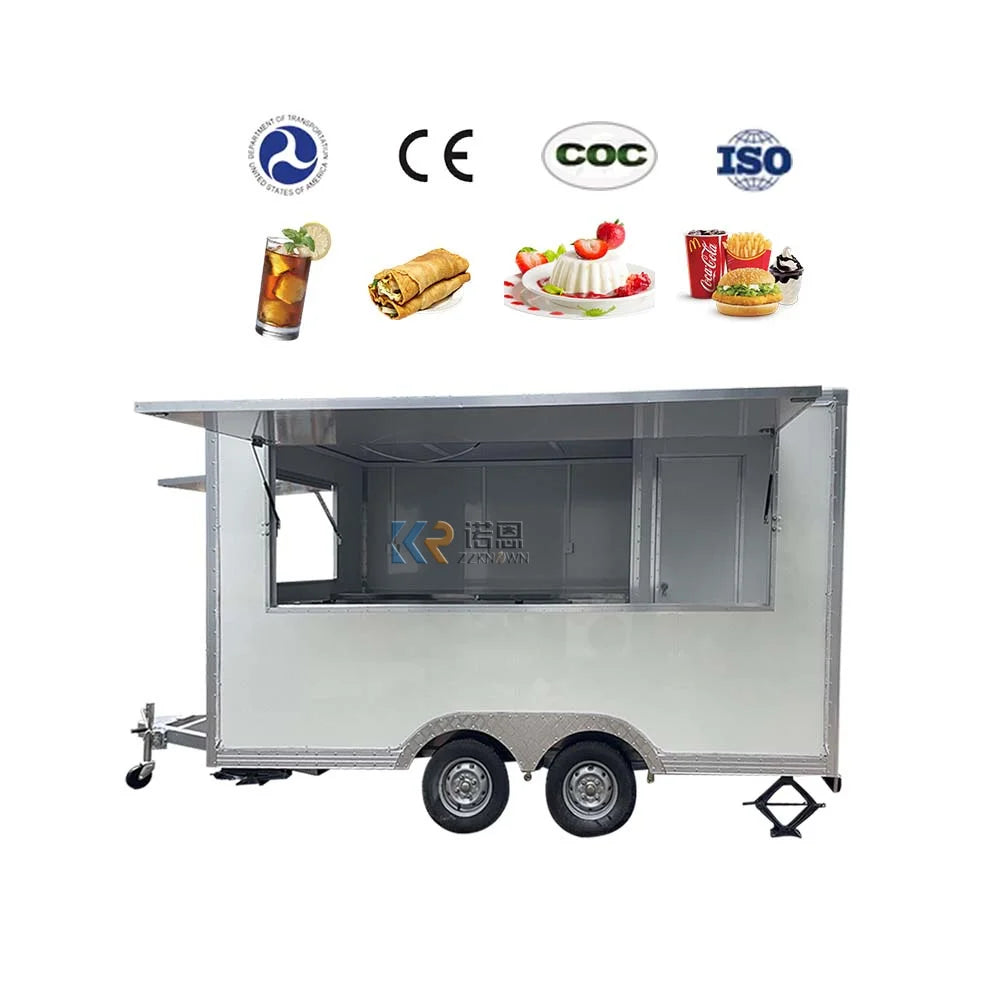 Manufacturer Mobile Fast Food Caravan Vending Trailer Custom Small Food Truck with Fully Equipped for Sale