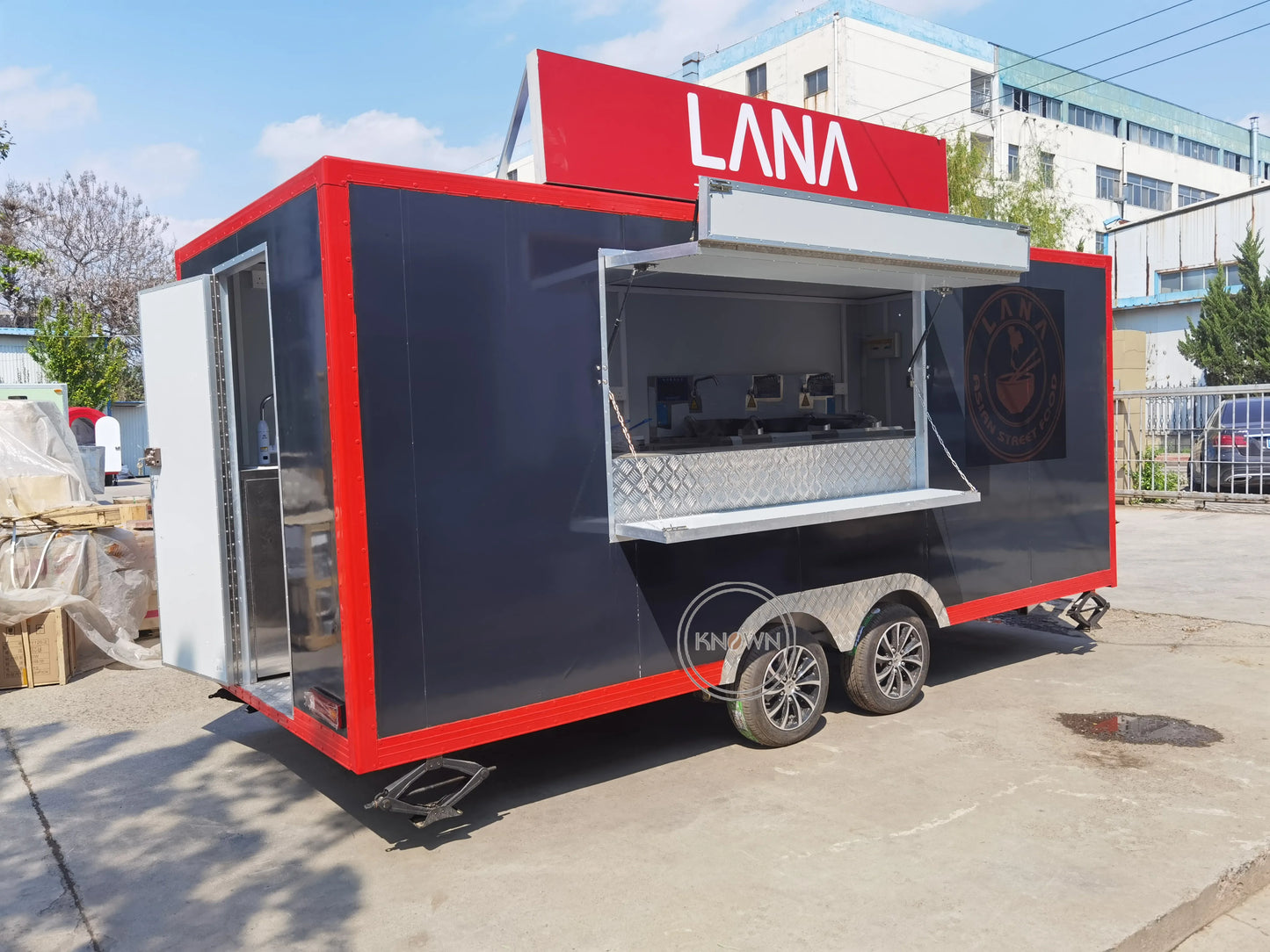 OEM Concession Towable Food Trailer for Sale Factory Price China Food Carts Mobile Snack Ice Cream Fast Food Truck