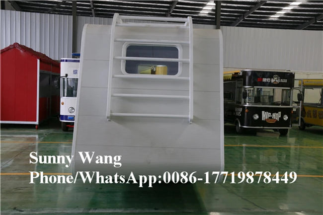 OEM CE Fast Food Snack Fruit Juice Coffee Ice Cream Freezer Food Cart Trailer