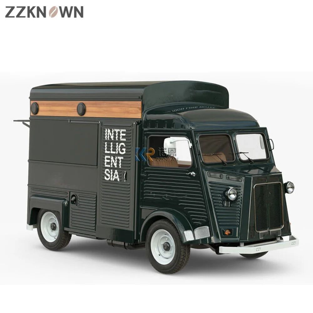 Custom Electric Fast Food Cart Hot Dog Mobile Truck Outdoor Ice Cream Coffee Street Dining Car Kiosk Kitchen