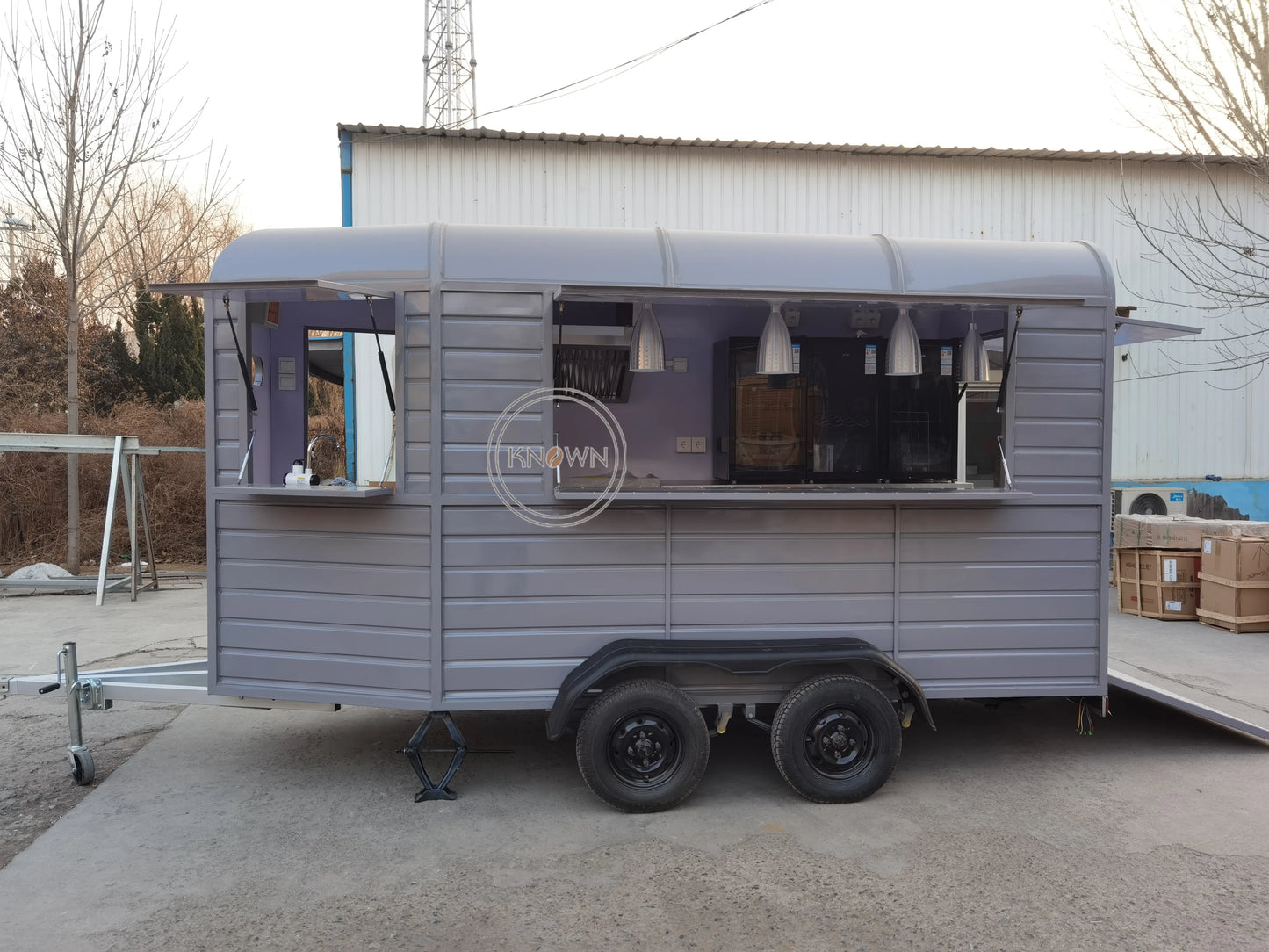 Vintage Cupcake Waffle Vending Van Kitchen Camper Beer cart Trailer Mobile Concession Food Carts Truck