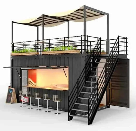 Customized Container With Floor Modular Coffee Shop Container Bar